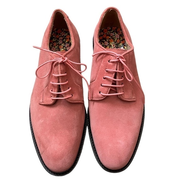 Paul Smith Pink Suede Turner Derby Shoes Size EU 37 / US 6 - Picture 3 of 10